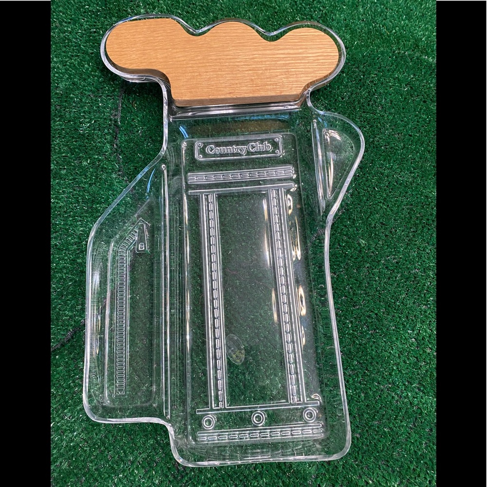 Acrylic golf bag tray